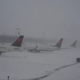 Airport snow